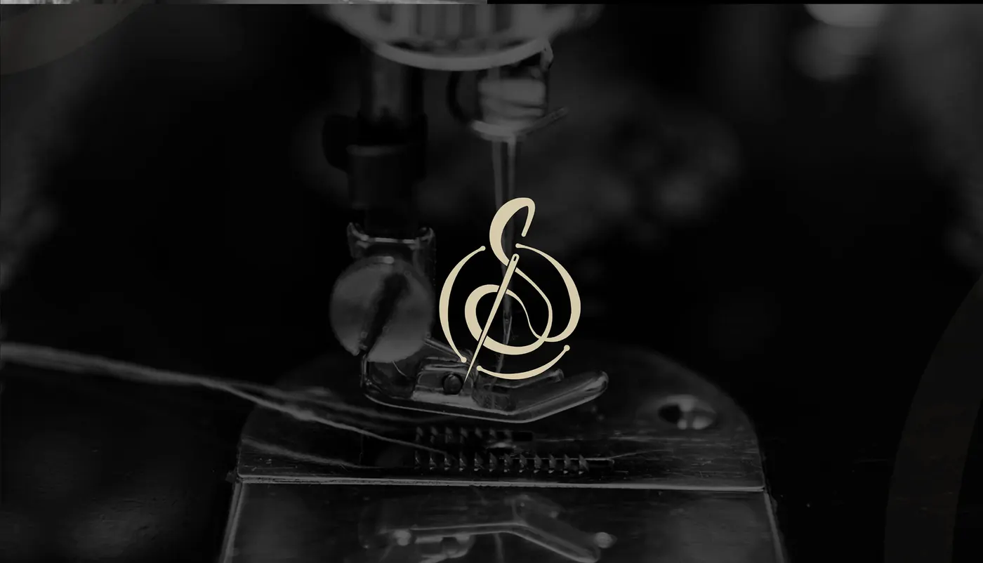 Gold monogram mark shown as a still from a logo animation