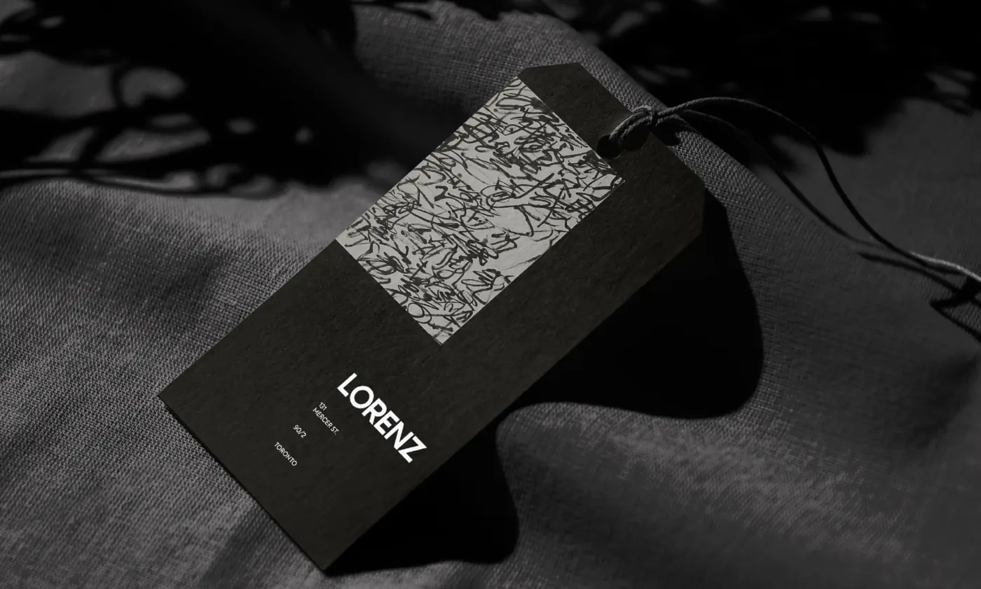 Lorenz business card and stationery produced for the brand