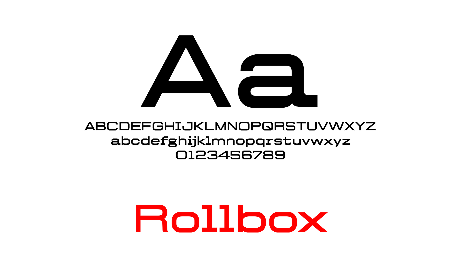 Red pixel-style Rollbox sub-brand wordmark on black